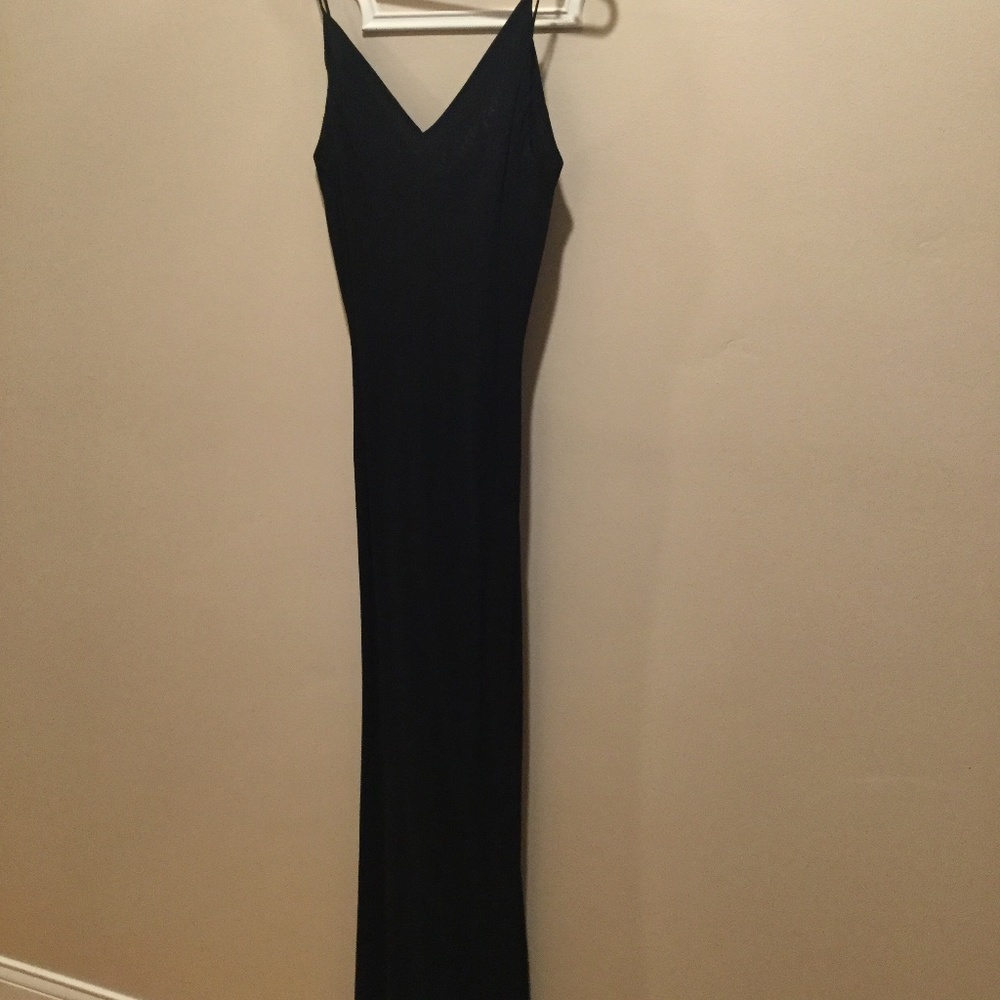 Never worn backless sensual long dress & shawl